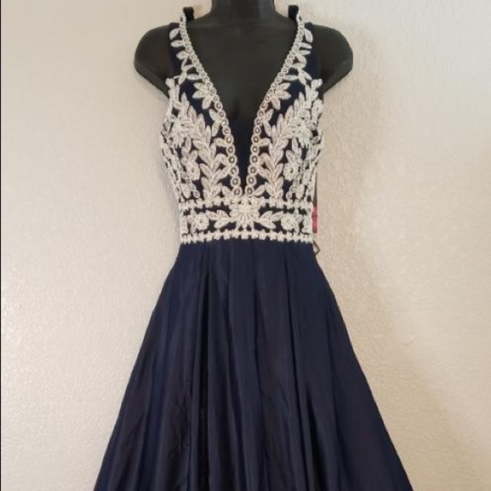 Navy blue princess dress